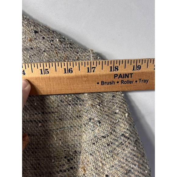 Akris Blazer Fitted Hemp Silk Wool Blend Tweed Blazer Oatmeal M/L Workwear - Picture 10 of 13